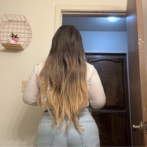 BELLAMI Ombre Brown to Blonde Extensions